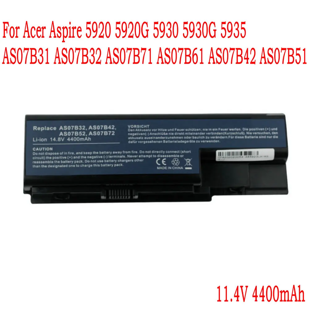 

High Quality 11.4V 4400mAh AS07B32 Laptop Battery For Acer Aspire VN7-571 VN7-571G VN7-591 VN7-591G VN7-791G KT.0030G.001