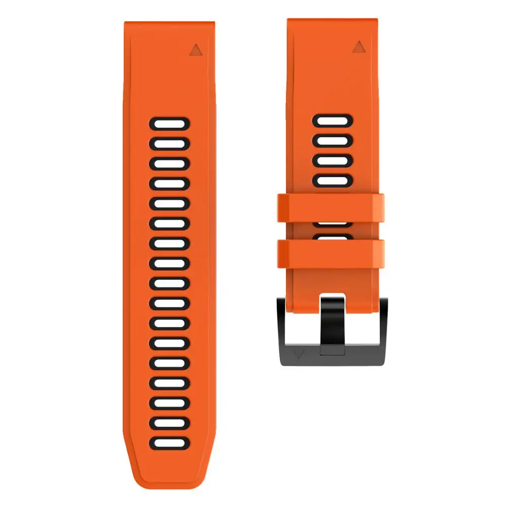 26 22mm Silicone Watchband for Garmin Fenix 7 7S 7X 6X 6 5X 5 3HR 935 945 EPIX 2 Quick Release Easyfit Wrist Band Strap Bracelet