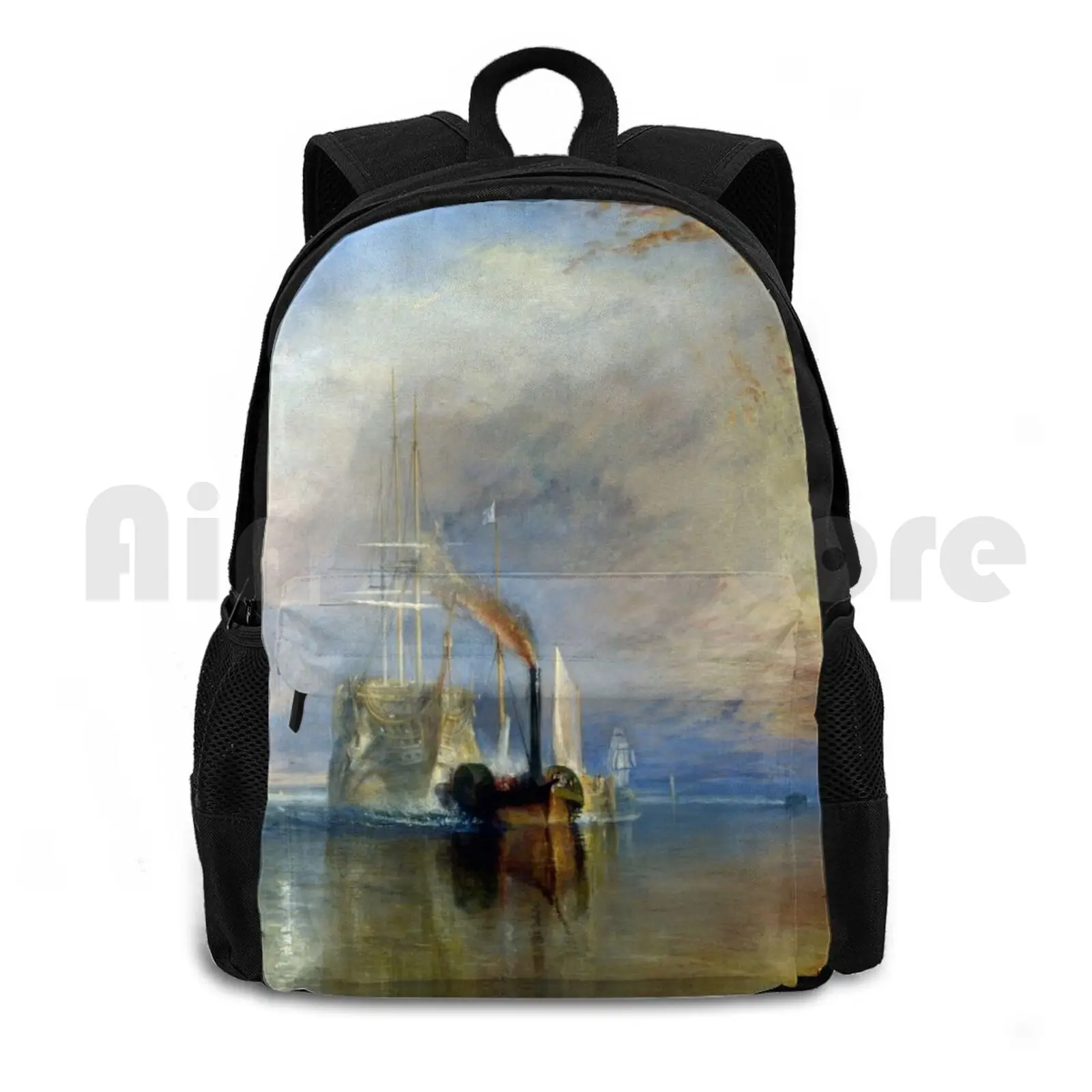 

Joseph Mallord William Turner The Fighting Temeraire Outdoor Hiking Backpack Waterproof Camping Travel Hms Temeraire Vintage