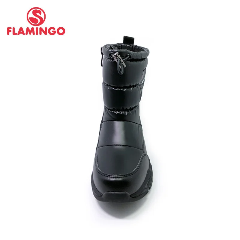 FLAMINGO Winter High Quality Mid-Calf Wool Keep Warm Kids Shoes Anti-slip Snow Boots for Boy Free Shipping 202D-F1-2086