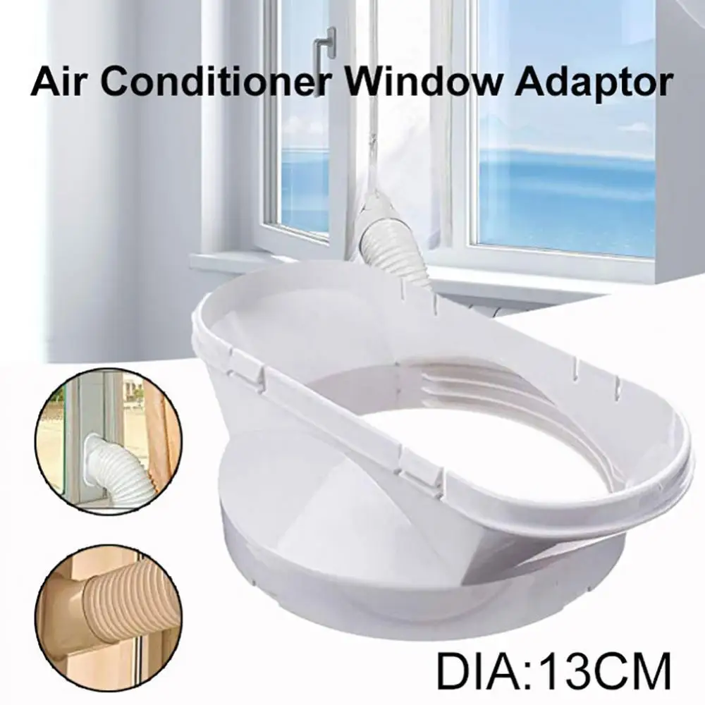 80% Dropshipping!!13cm Portable Air Conditioner Window Plate Exhaust Hose Connector Duct Adapter