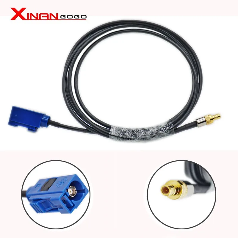 

Xinangogo FAKRA Blue C Type To SMB Male connector RG174 15CM-5M Cable MFD2 RNS2 RNS 510 MFD3 RNS-E For VW Skoda