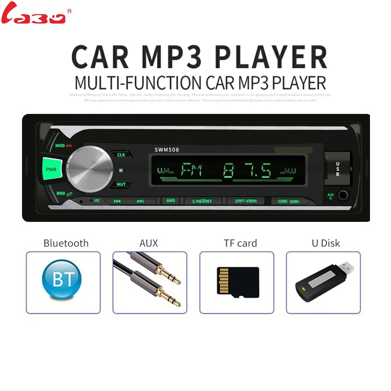 

2019 New 12V Car tuner Stereo bluetooth FM Radio MP3 Audio Player Phone USB/SD MMC Port Car radio bluetooth tuner In-Dash 1 DIN