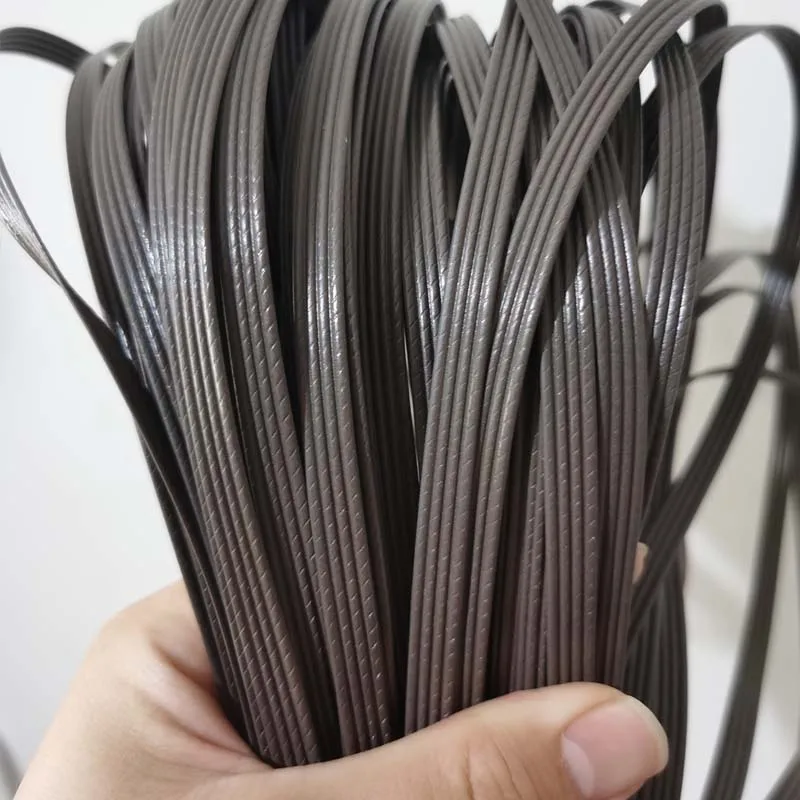 10 Meters 4 Stripes PE Flat Synthetic Rattan Handmade Weaving Plastic Cane Material Knit Repair Table Chair Basket