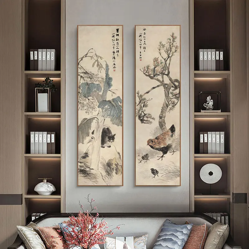 

Classical Flower Paintings Chinese Lotus Poster Print on Canvas Wall Art for Living Room Corridor Aisle Home Decoration Cuadros