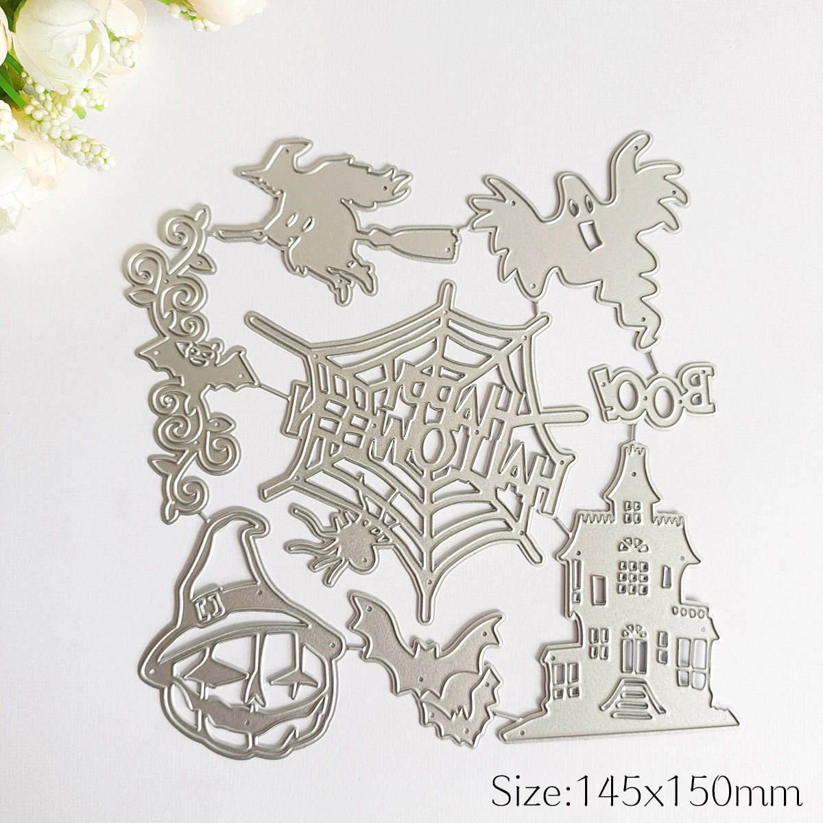 13 Halloween Elements Set Metal Cutting Dies For DIY Scrapbooking Album Paper Cards Making Decorative Crafts  Embossing Die Cuts