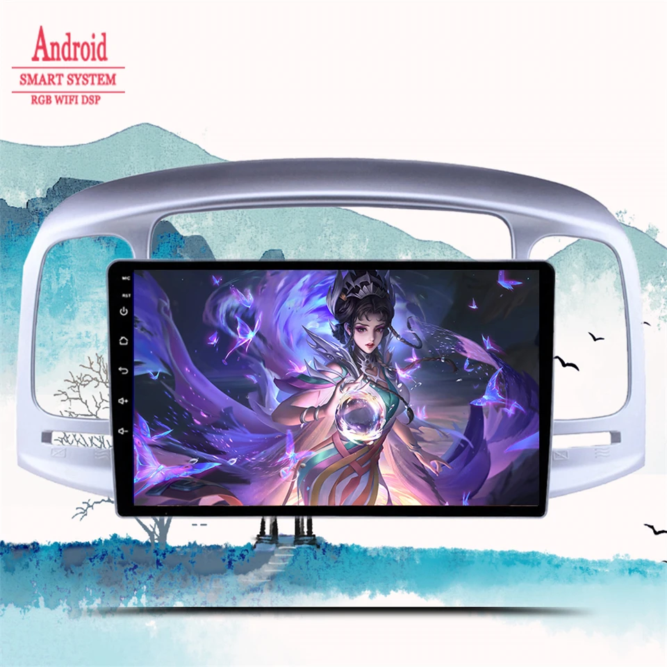 Car Auto Radio For Hyundai Accent 2006 - 2011 Android 14 8G+128G Car GPS Navi DVD Video Music Player With 4G Sim WiFi Carplay BT