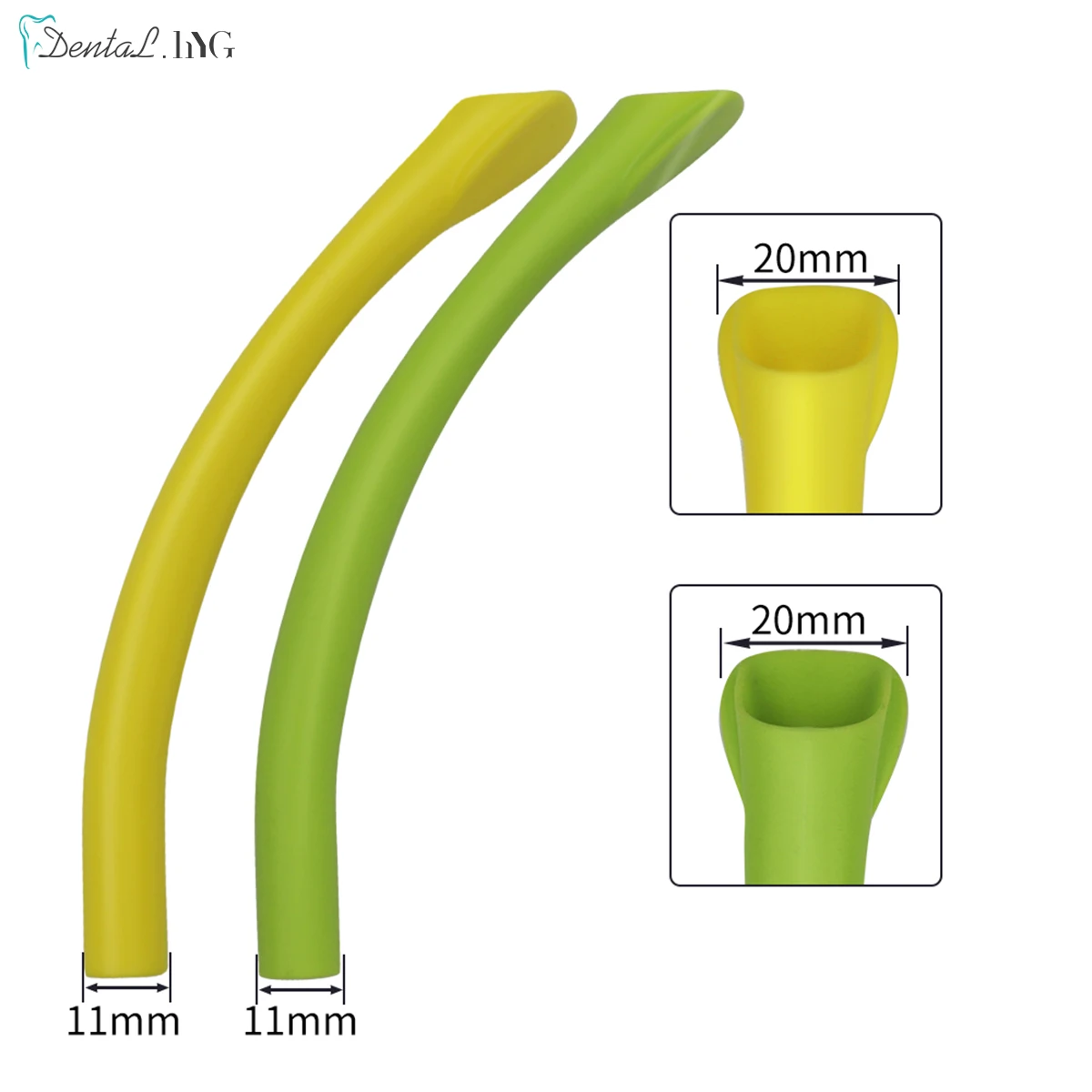 10 sztuk Dental autoklawowalne silne ssanie porady Dental Duckbill porady ewakuacji Aspirator ślina rury ssania porady Dental materiał