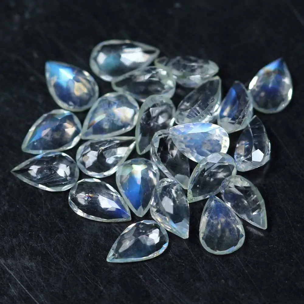 

Wholesale Lot 2x3 mm Natural Moonstone Pear Faceted Cut Loose Gemstone