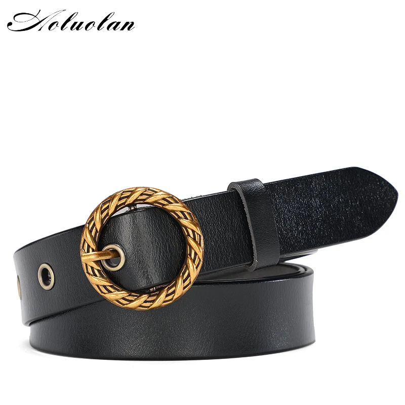 

Women Belt Leather Belts for Ladies Casual Black White orange Red Pin Buckle Female Party Dress Belts For Jeans