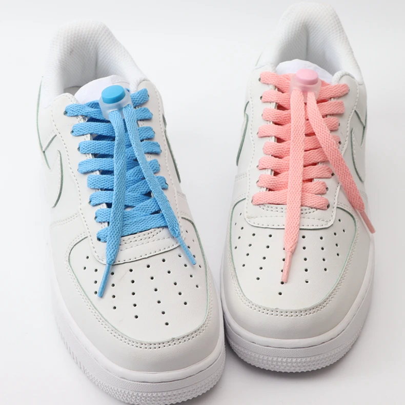 Klassische Schnürsenkel mit Schnallenverschluss, flache Schnürsenkel ohne Binden für Sneaker, Kinder und Erwachsene, schnelle und bequeme Schnürsenkel für Schuhe, Zubehör – Detail 13