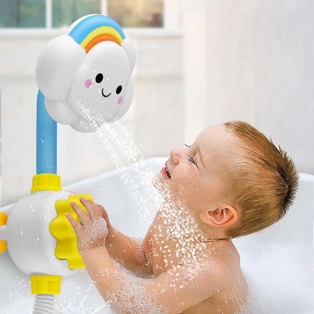 Baby Bath Toys Spray Bathing Tub Water  Water Pump Bathtub Toys for Toddlers Baby Water Fountain Bathroom Water Toys