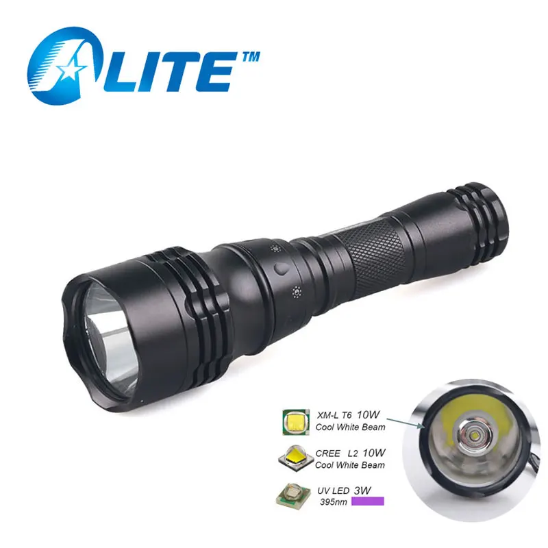 TMWT Лидер продаж подводный 2000LM 10 W T6 CREE L2 УФ-Дайвинг фонарик для 18650