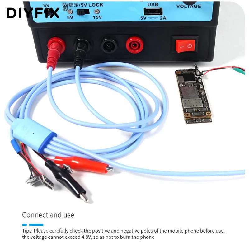 سلك فحص مصدر الطاقة لجهاز iPhone 5G-8G/11 Pro Max, كابل اختبار احترافي لجهاز Apple Logic Board سلك شحن اللوحة الأم خط إصلاح