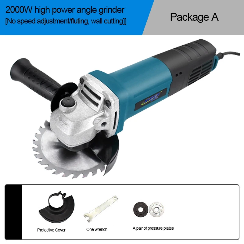 

Variable/Constant Speed Angle Grinder for Grinding Cutting Metal Electric 11000 RPM For High Speed Material Removal 680/2000w