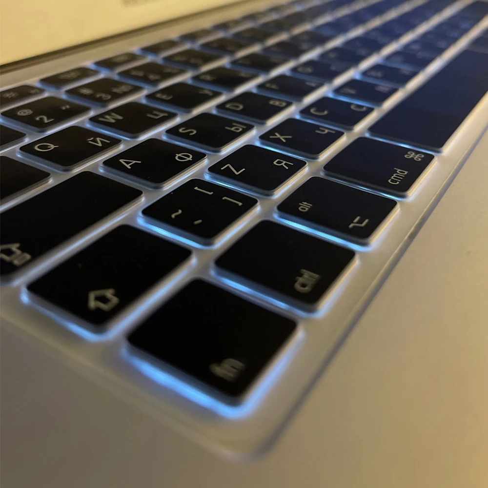 Russland Sprache Silikon Tastatur Abdeckung Schutz Für MacBook Pro14/13/15/16 \