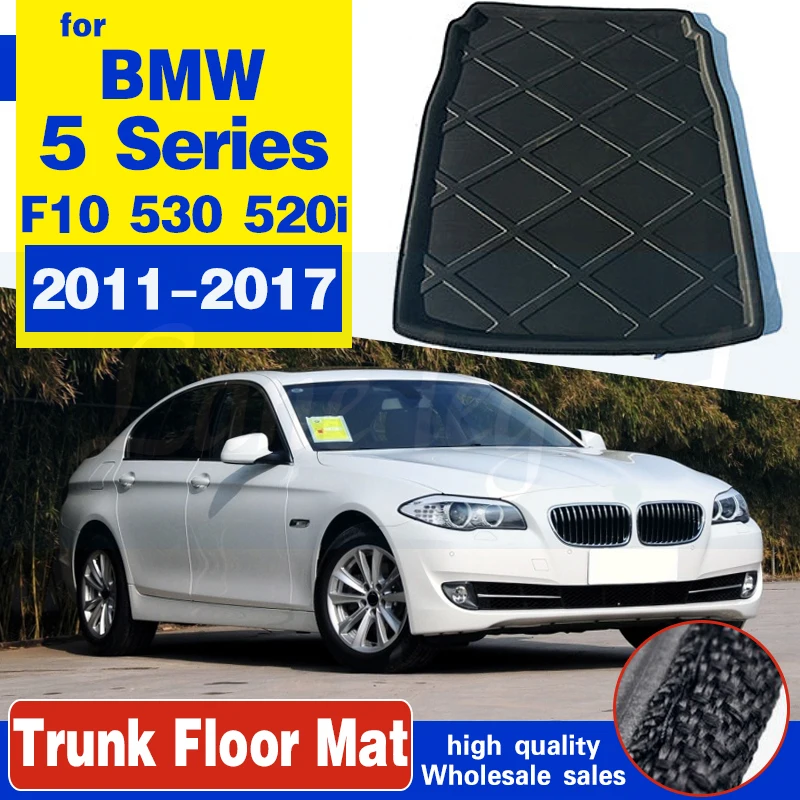 

For BMW 5 Series F10 530 520i 2011-2017 Tailored Boot Liner Cargo Tray Rear Trunk Floor Mat Carpet Luggage Tray 2012 2013 2014