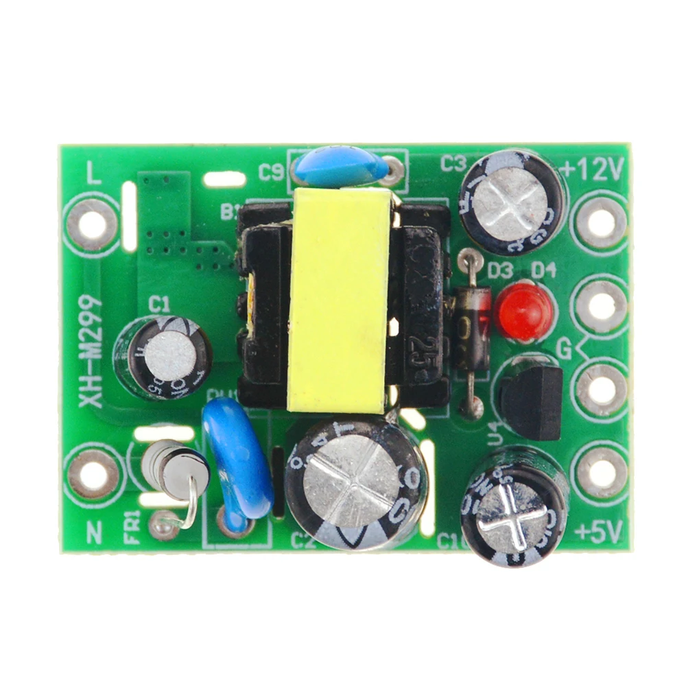 1 قطعة AC-DC 110-220V تحويل التيار الكهربائي وحدة AC-DC العزلة المدخلات والمخرجات 5V 12V 100mA 500mA PCB المدخلات 12-24V 110-220V