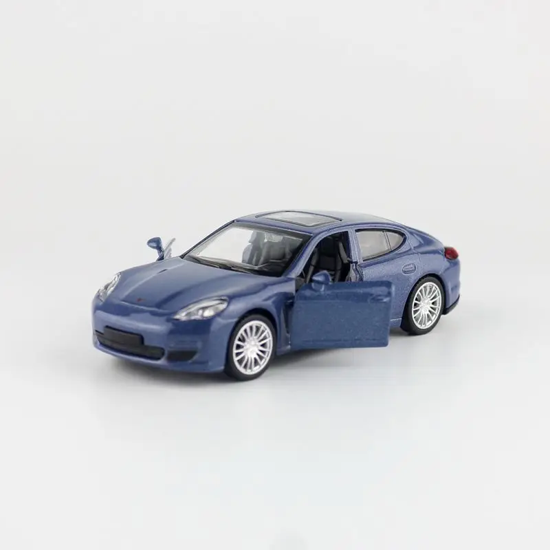 Diecast Metal Toy Model 1:43 Porsche Panamera Racing Car Pull Back Doors Openable Educational Collection Gift For kid Match Box