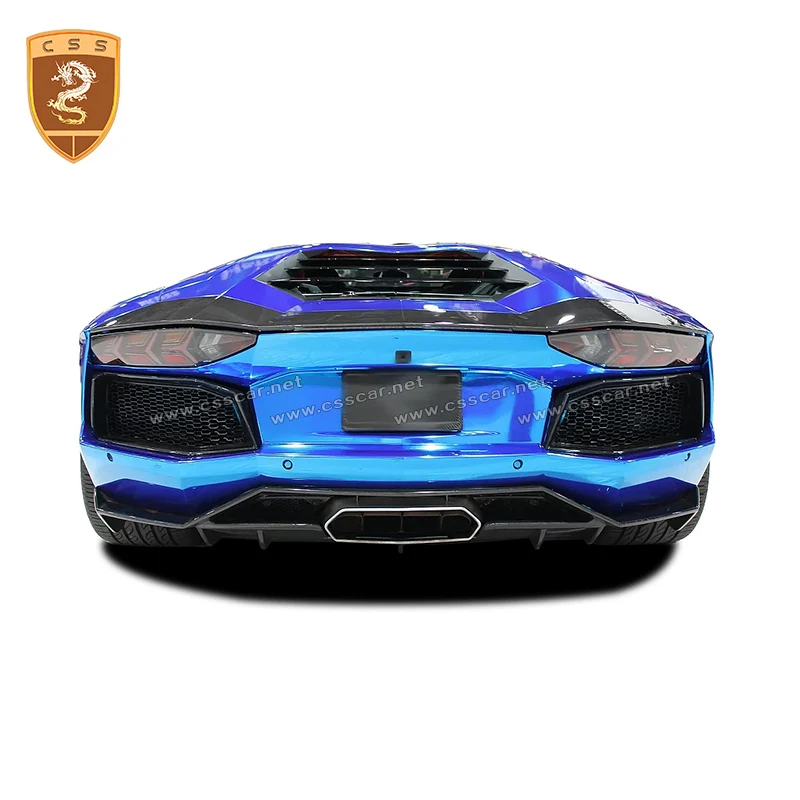 CSS Design OEM Style Rear Bumper Lip Fit For Lamborghini Aventador LP700 High Quality Dry Carbon Fiber Car Back Diffuser Parts