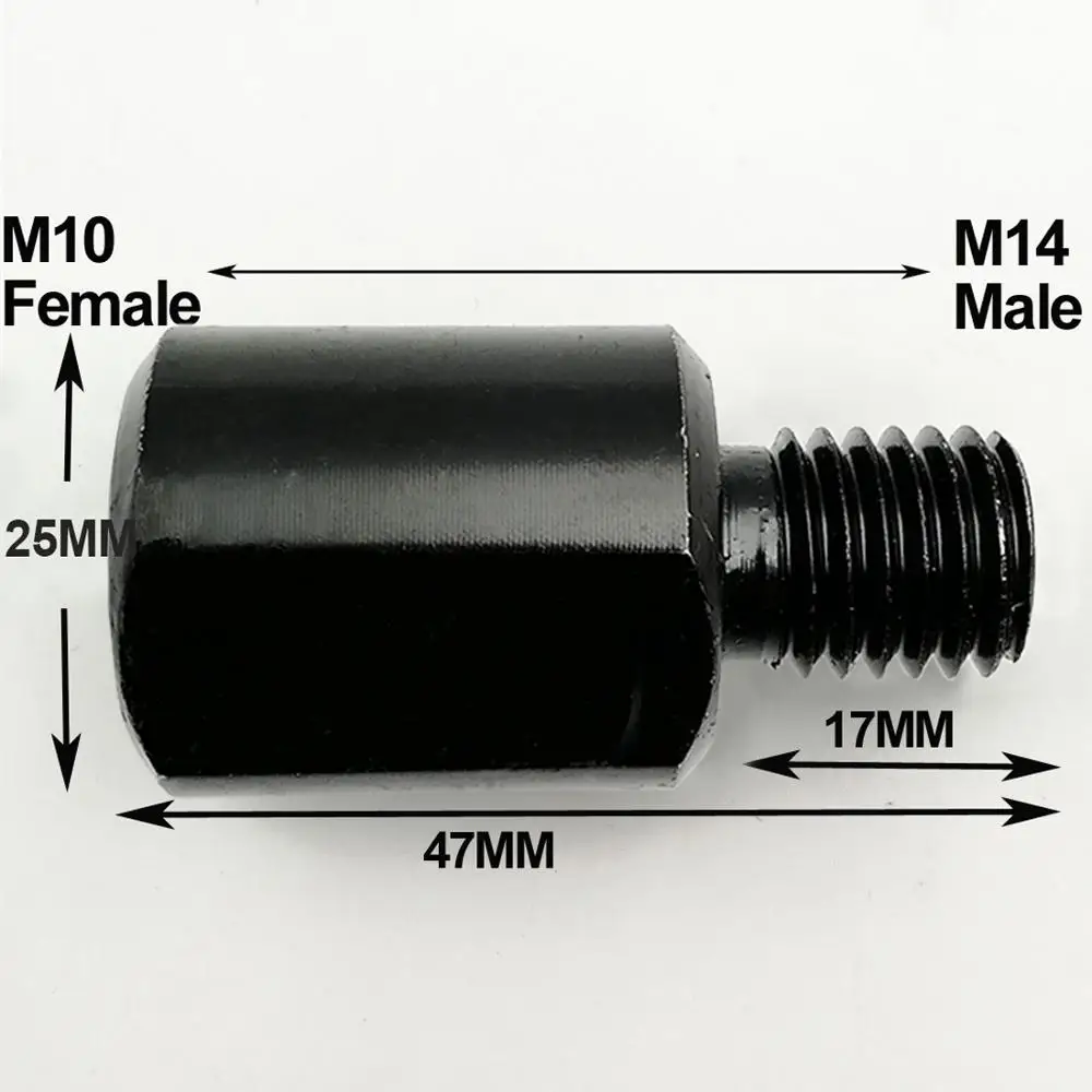 SHDIATOOL 2pcs Adapters Can Change Thread M14 to M10 Thread Converter Can Fit M14 tools to your M10 machine through this Adapter