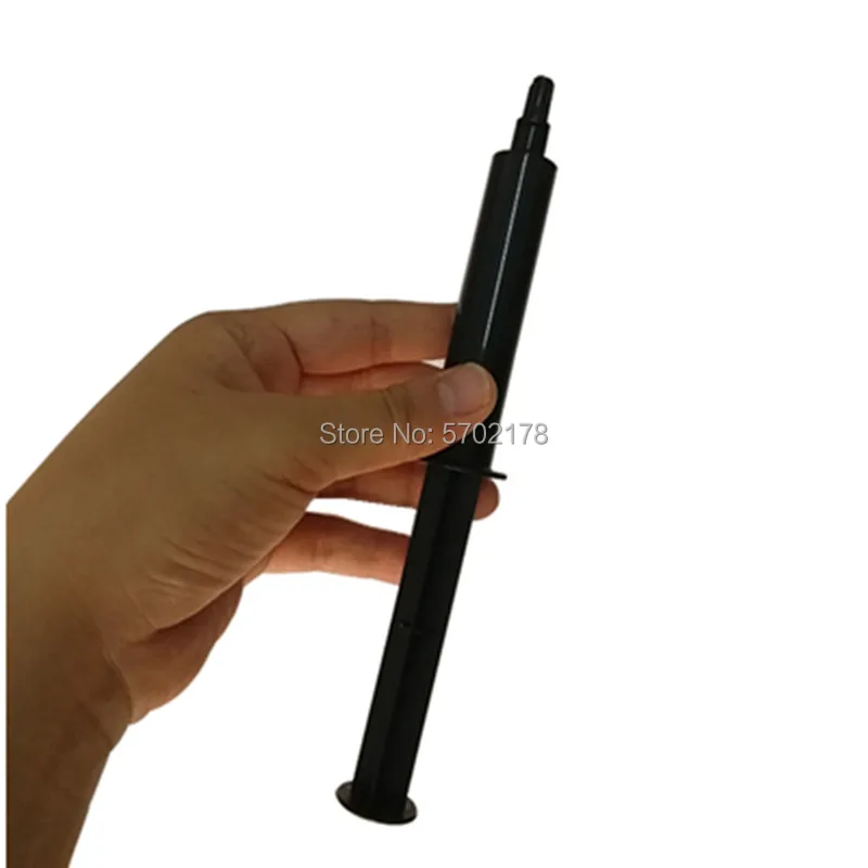 Seringue Luer Lock en plastique noir industriel, colle de parfum, type poussoir à main, haute qualité, vente en gros, 20 pièces
