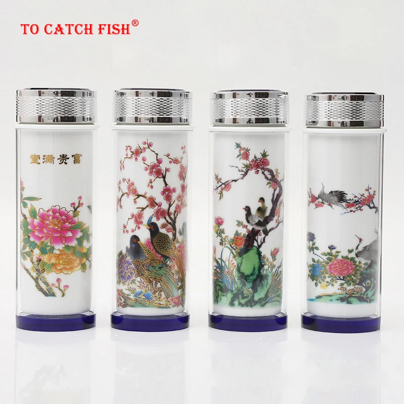 Creative ceramic color-changing Vacuum Flasks mug,Double liner tea cup fashionable Drinkware Chinese business Vacuum Flasks Cup