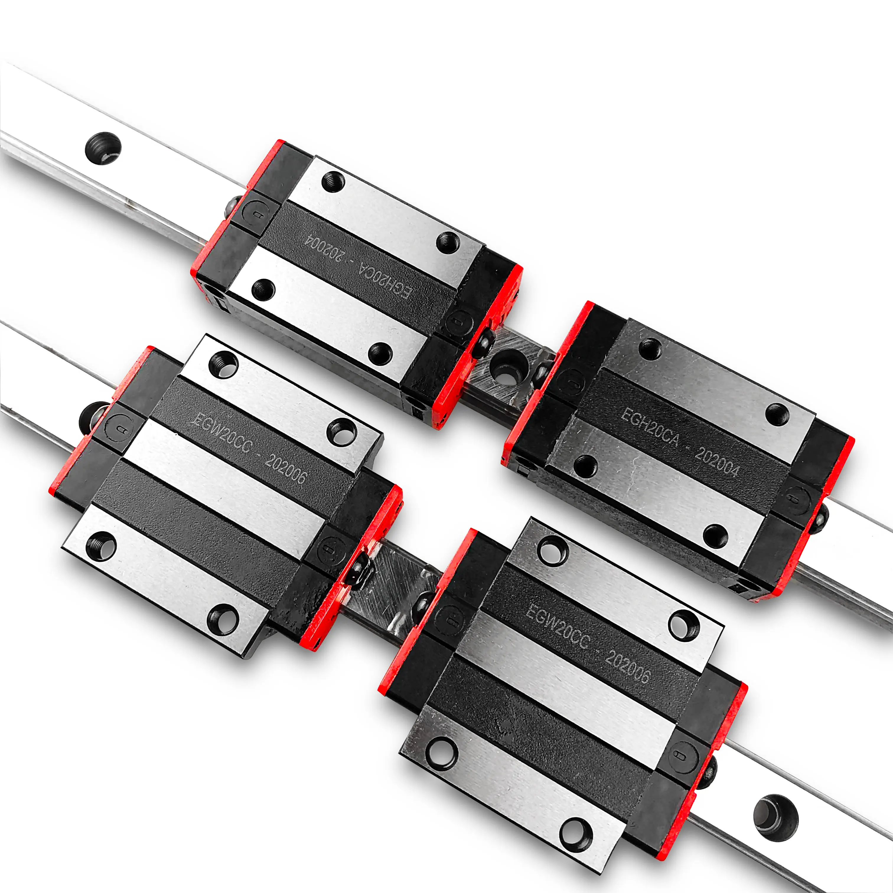 Linear guide EGR20-1650 1700 1750 1800 1850 1900 1950 2000 2050 2100 2150 2200 2 guide rails and four sliders EGH20CA/EGW20CC