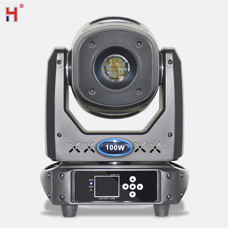 HongYi Focus Moving Head Led 100 Вт Спортивный свет с цветком гобо и призмой Звуковое поступление Вращающийся эффект для DJ Party Event