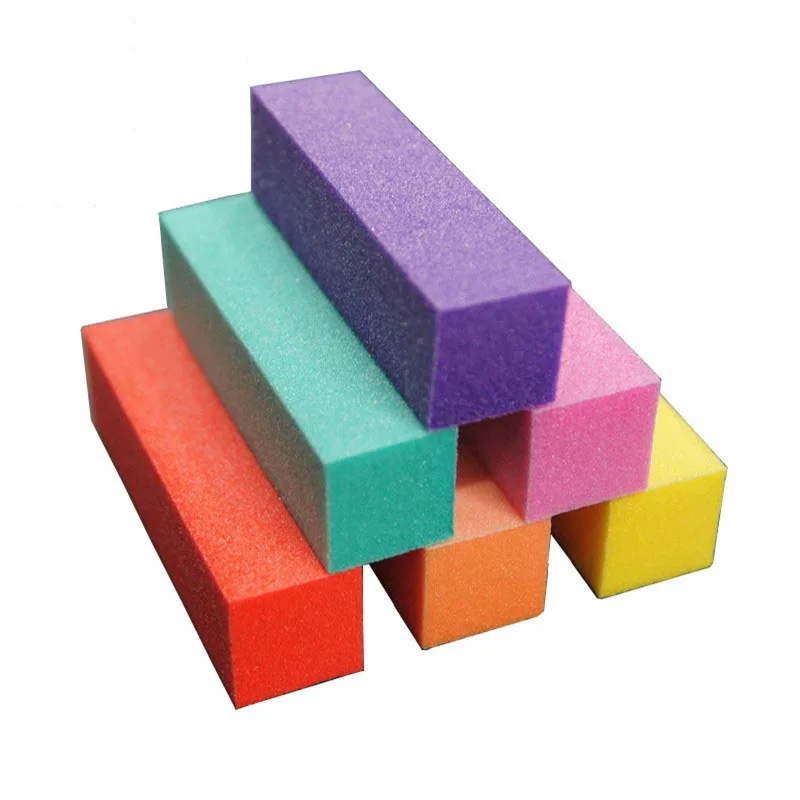 10/20 pcs Nail Buffers File Double-sided Sponge Sanding Nail File Blocks Square Block For UV Gel Strips For Nail Polishing Set
