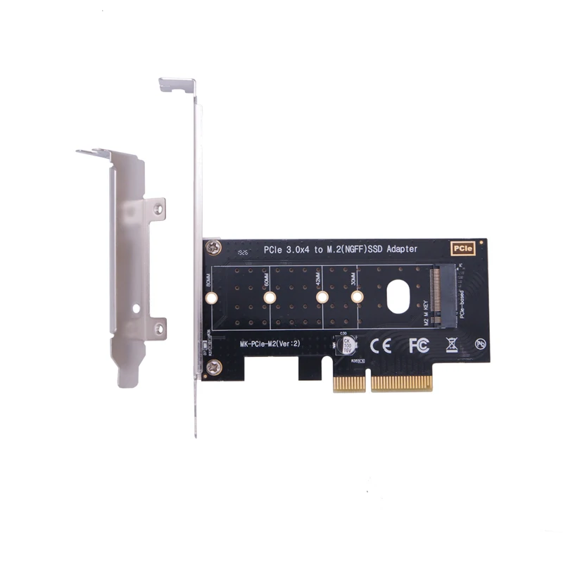 M.2 NVMe SSD NGFF to PCIE X4 Converter Card M Key Riser Multiplier PCI-e PCI Express 3.0 4X to 2230-2280 M.2 SSD M2 PCIE Adapter