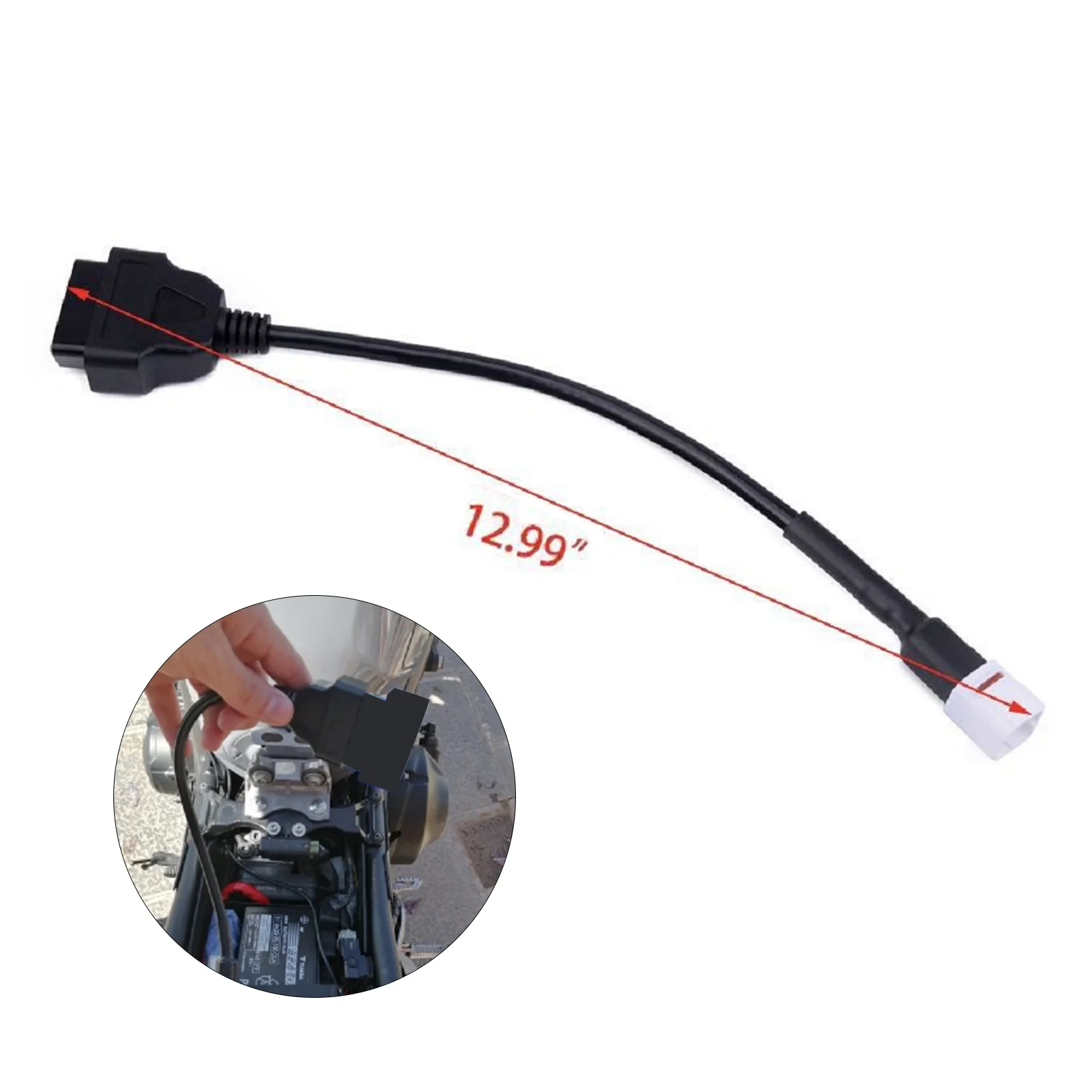 4 Pin OBD2 Fault Code Reader Motorcycle Scanner Diagnostic Cable Accessorie Adapter for Motorcycle Yamaha Auto Scanner Tool