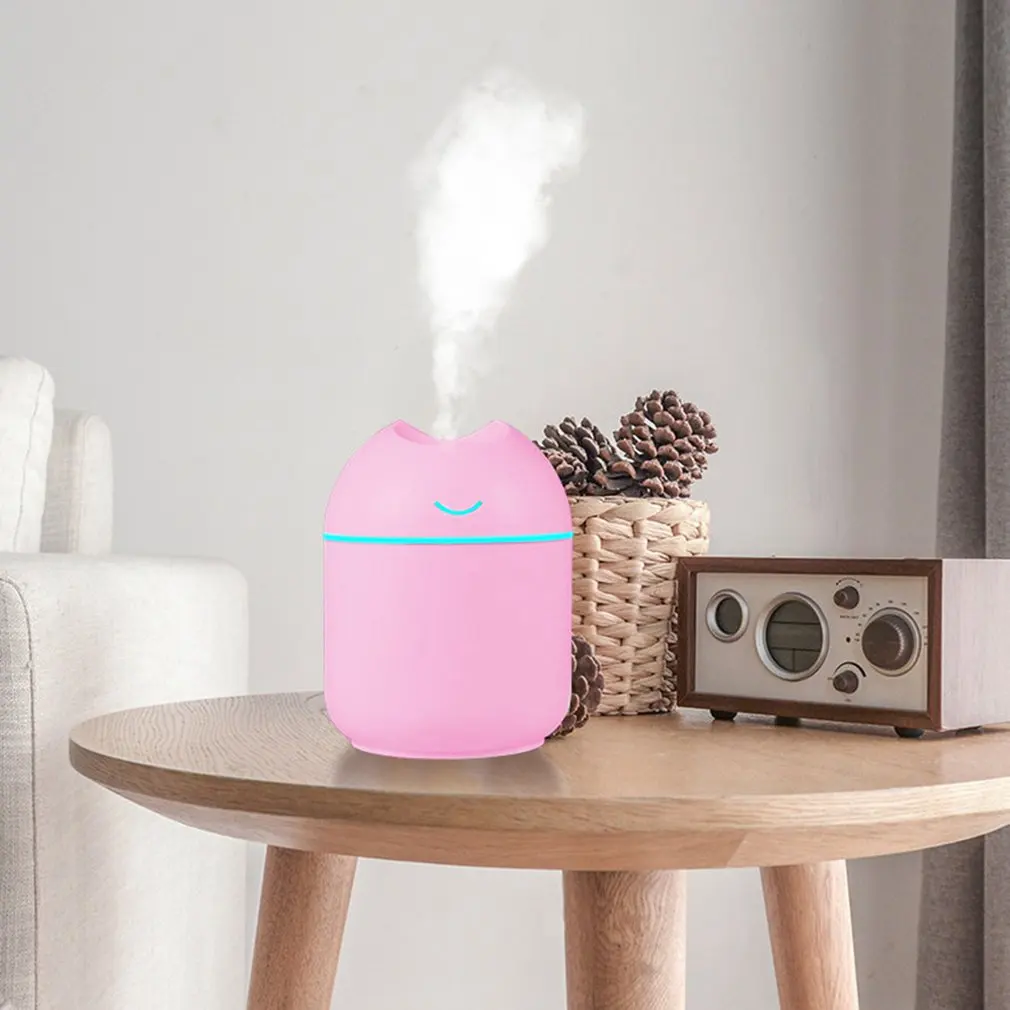 Air Humidifier Essential Oil Diffuser 300ml Ultrasonic Cool Mist Maker Fogger Humidifier Led Lamp Aroma Diffuser Electric