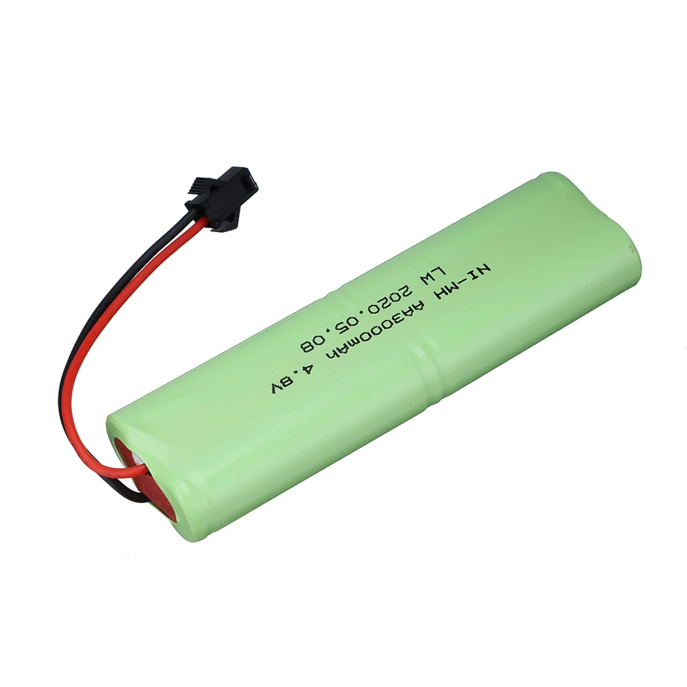 Bateria 4.8v 3000mah nimh + 4.8v carregador para brinquedos rc carros tanques robôs barcos armas ni-mh aa 4.8v bateria recarregável