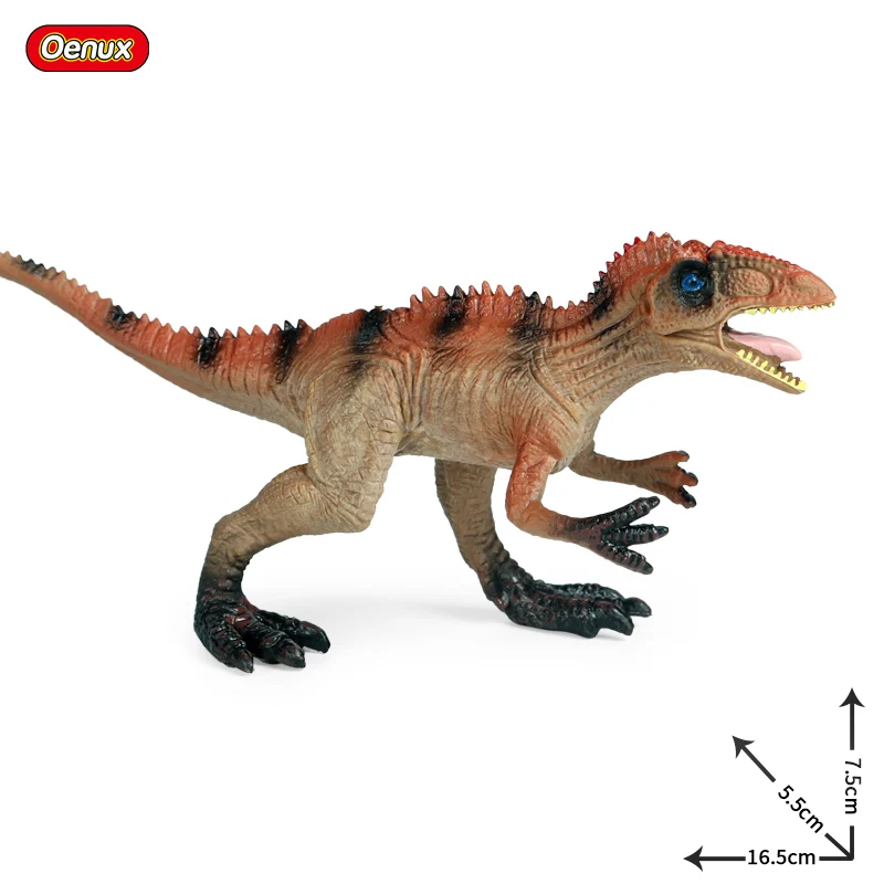 Oenux Small Jurassic Dinosaur Action Figure T-Rex Pterodactyl Stegosaurus Spinosaurus Dinossauro Collection Model Kids Toy Gift