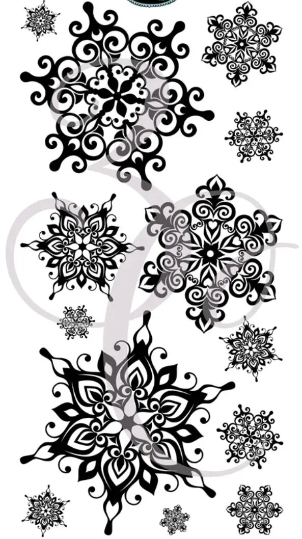 Christmas snowflake bunny  Clear Silicone Stamp / seal for DIY Scrapbooking / Album Decorative Clear Stamp Sheets A493