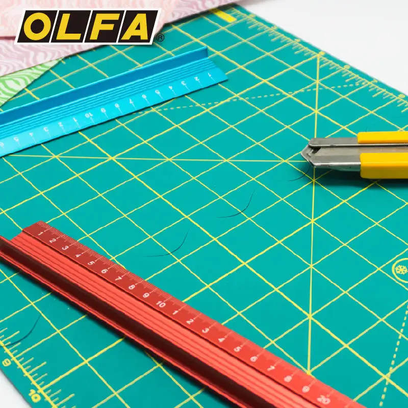 OLFA Foldable Cutter Plate Cushion Green FCM Series A2/A3 Cutting Plate Self-healing Easy to Carry