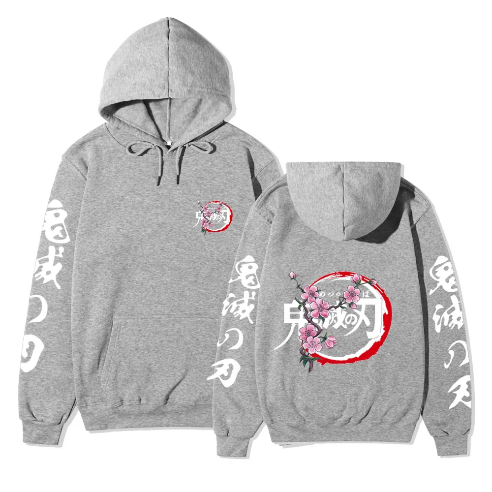 Hot Anime Demon Slayer Print Hoodies Sweatshirts Harajuku Cool Agatsuma Zenitsu Print Loog Sleeve Men Women Autumn Casual Clothe