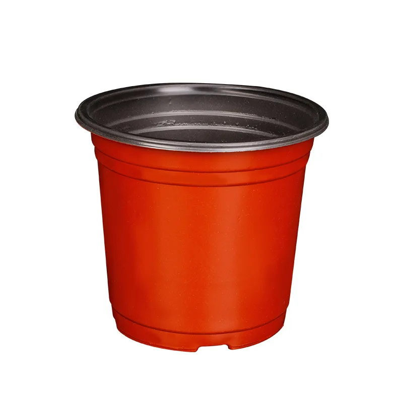 20 Pcs Two color pot disposable seedling raising pot nutrition bowl simple flowerpot plastic Nursery Pots Planting pot