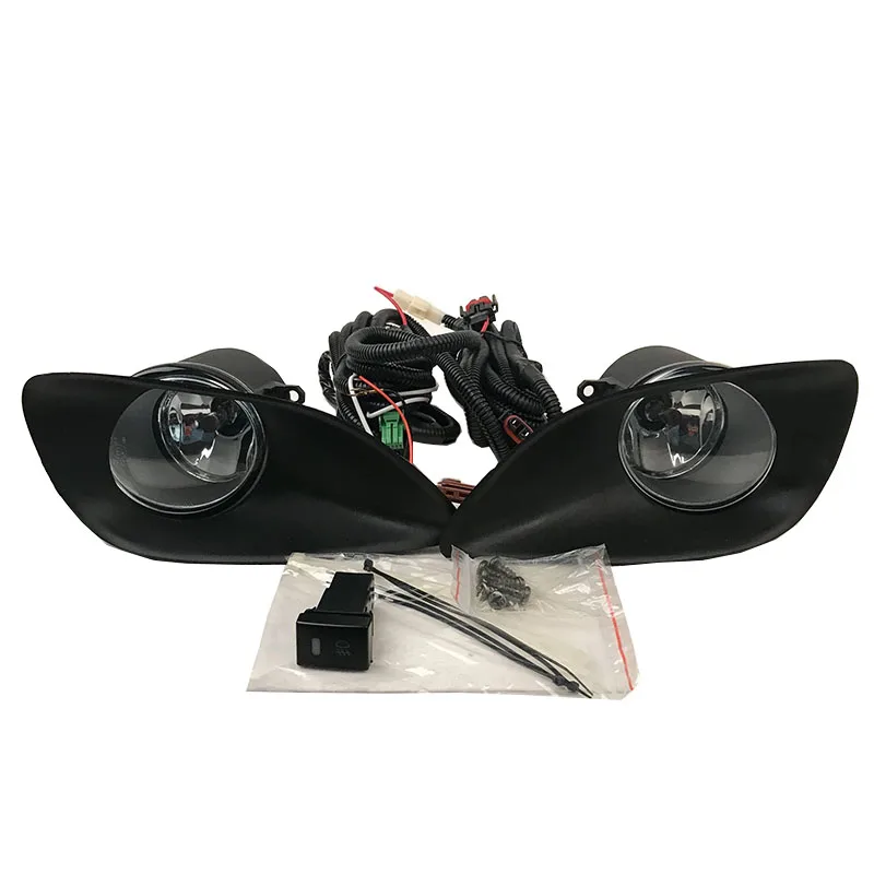 For Toyota VIOS YARIS SEDAN BELTA 2006-2011 Front Bumper Foglamp with Switch Wire Group Light Frame Bulb H11 12V 55W