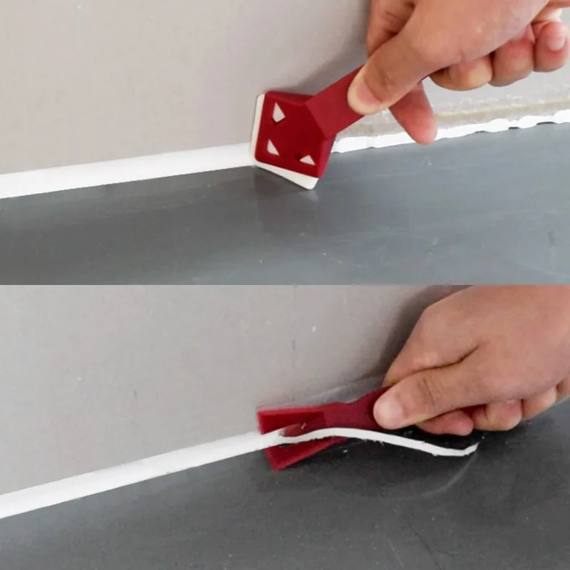 2 Pcs/Set Caulk Removal Mini Handmade Tools Scraper Utility Practical Floor Cleaner Tile Cleaner Surface Glue Residual Shovel
