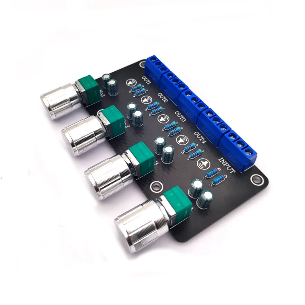 Четырехканальный басовый электронный делитель частоты linkвиц-127 NE5532, двойной оп-усилитель, предварительный усилитель без увеличения, делитель частоты