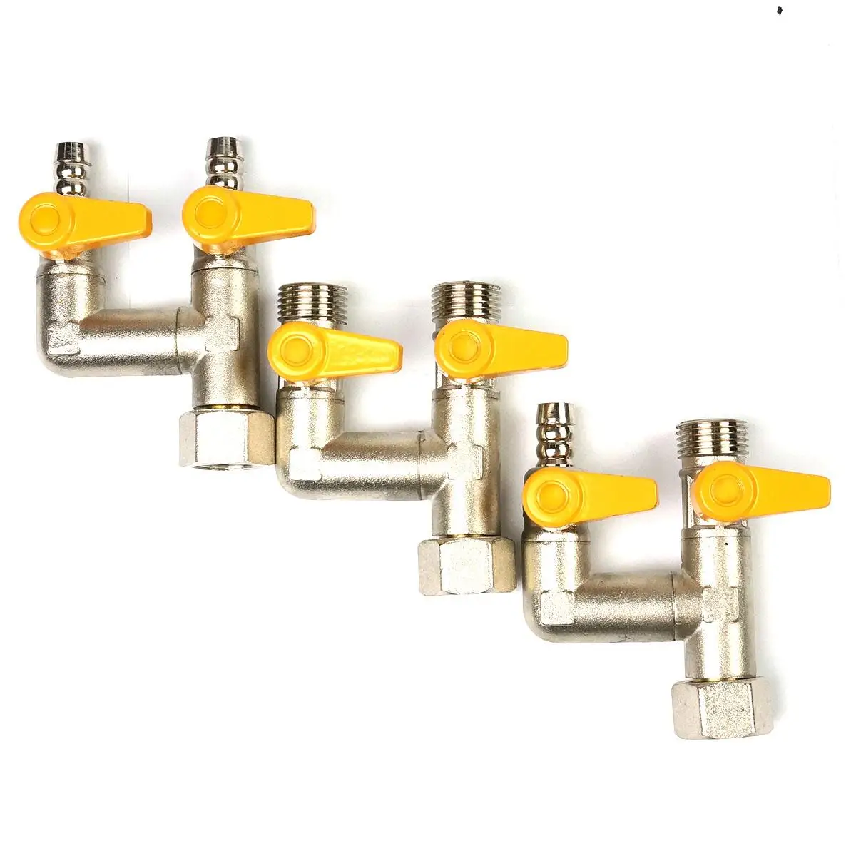 DN15 H Type Shape Natural Gas Valve Hot Water Ball Rotatable Interface Combinations Home Garden