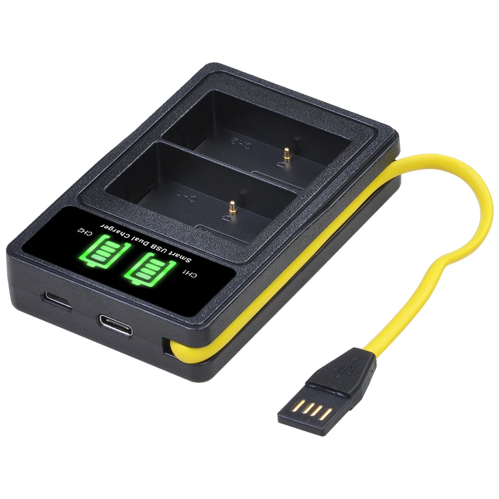 2650mAh BP-511 BP 511 BP511 BP511A bateria + podwójna ładowarka USB LED do Canon EOS 40D 300D 5D 20D 30D 50D