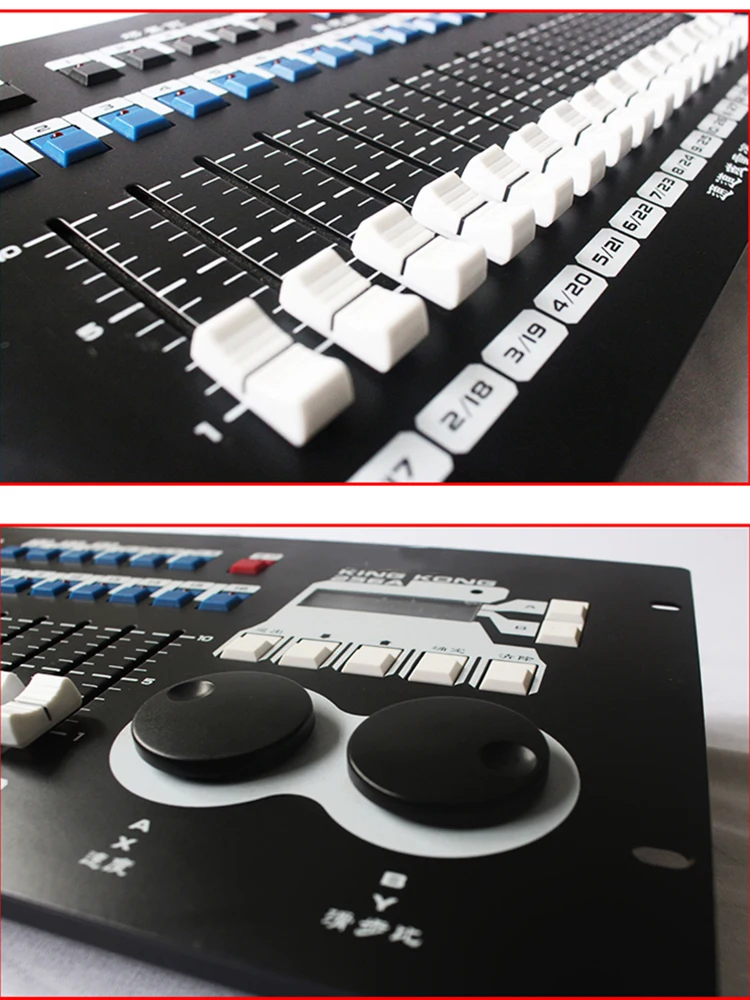 Professional DMX 512 Controller Kingkong 256A Dmx Master Console With Flycase Have Built-in Program Easy Use For Stage Lighting