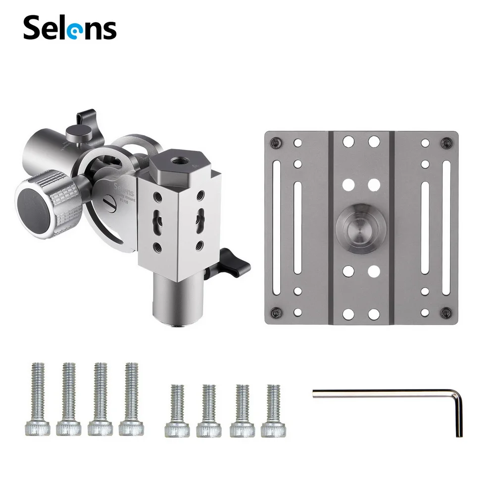 Selens TV LED Monitor Mount Adjustable 360 Degree Rotation Universal Holder Detachable Bracket for Photography Studio