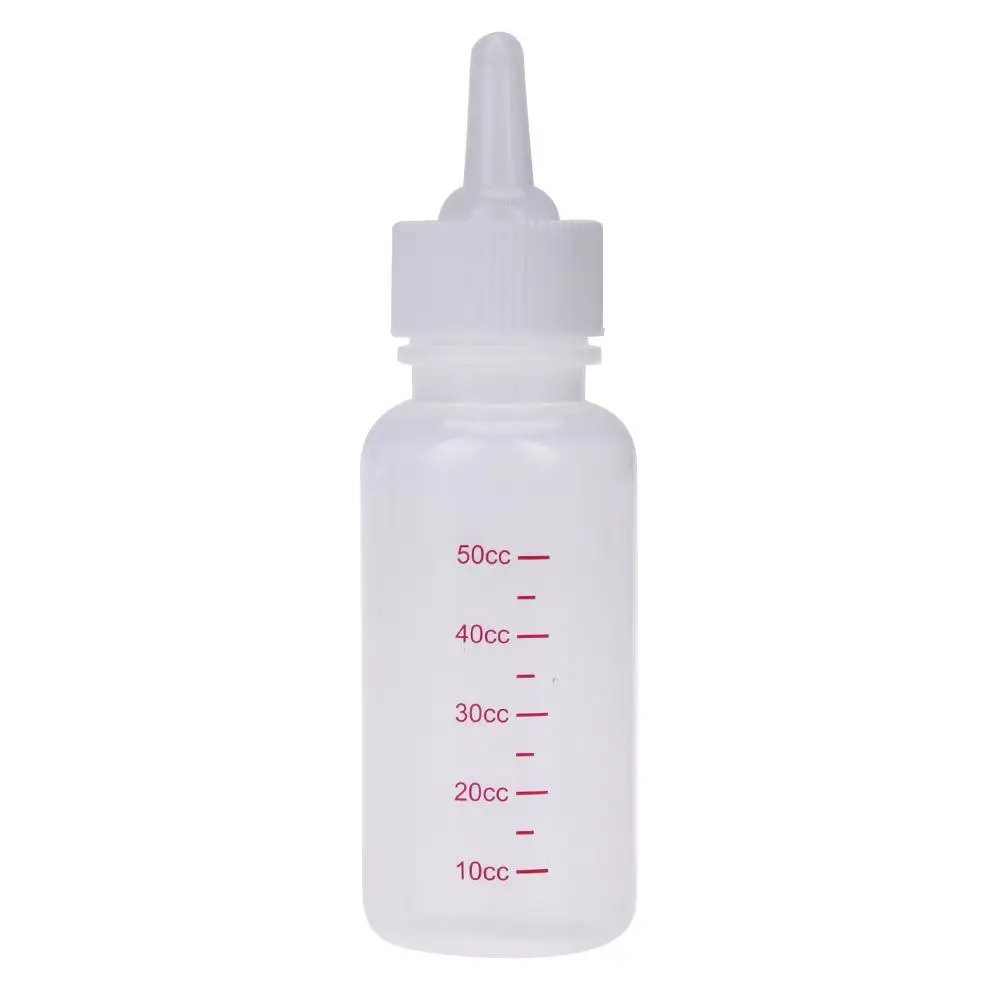 50ml Puppy Kitten Feeding Bottle Pet Dog Cat Transparent Silicone  Water Milk Feeder Newborn Cat Drinking Bottle