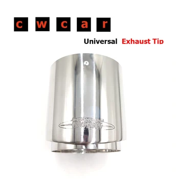 1 piece 3K stainless steel top quality exhaust muffler tips for MINI Cooper S R55 R56 R57 R56 Cooper R60 R61 F54 F56 F57 F60