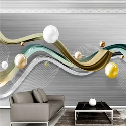 custom photo 3D Geometric marble mosaic wallpaper for living room Home Decoration modern minimalist TV wall paper wall Stickers