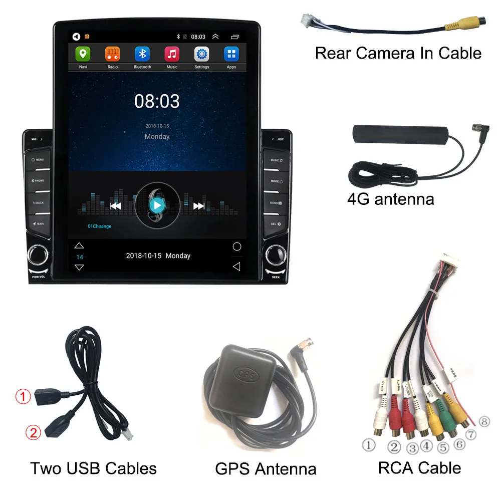 Rádio de carro Android para SsangYong Korando, Actyon 2014, 2015, tipo Tesla, reprodutor de vídeo multimídia, navegação GPS, 9,7"